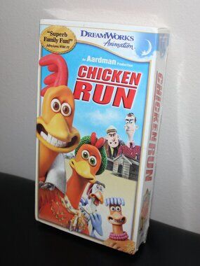 3/$55❤️new 2005 Late Release CHICKEN RUN (2000) VHS slipcase DreamWorks Aardman